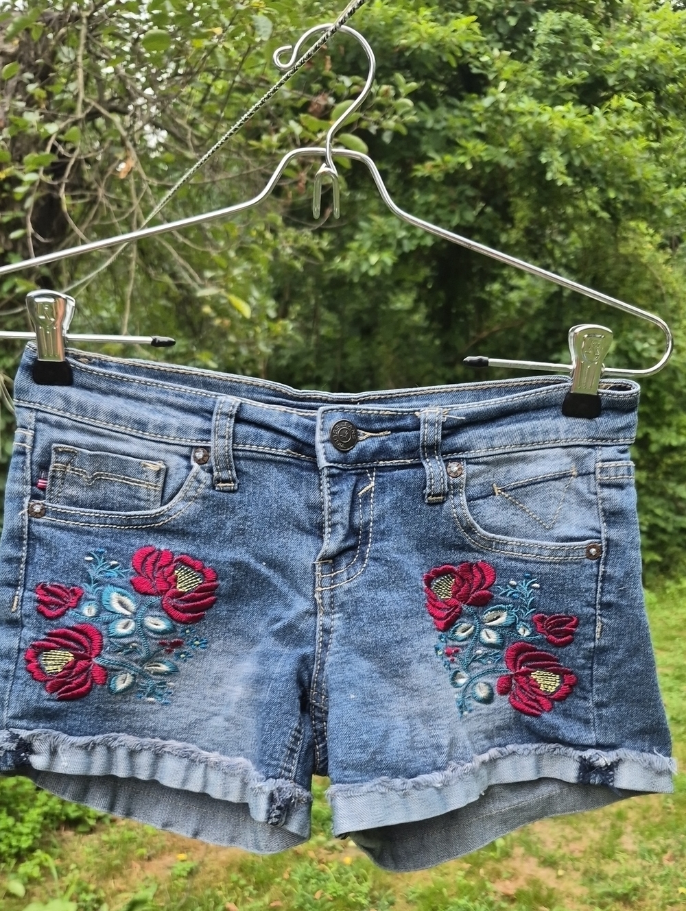 Vigoss embroidery Girls Jean Shorts